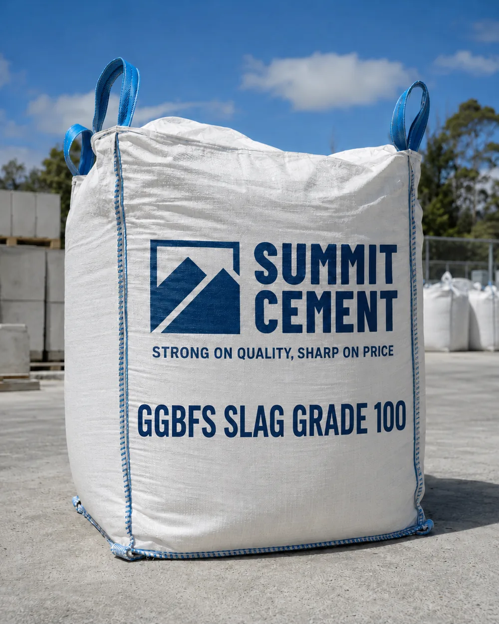 Summit Cement GGBF Slag Grade 100 — 1 tonne bulk bag